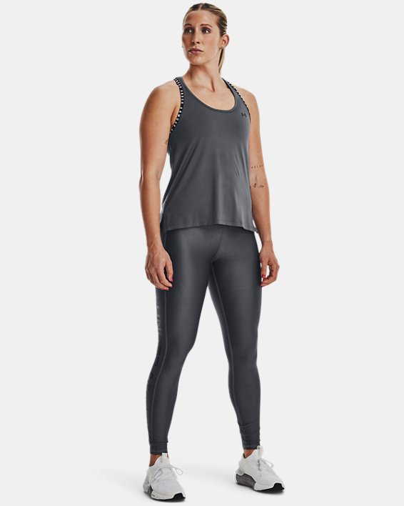 Damen HeatGear® Leggings in voller Länge, Gray, pdpMainDesktop image number 2